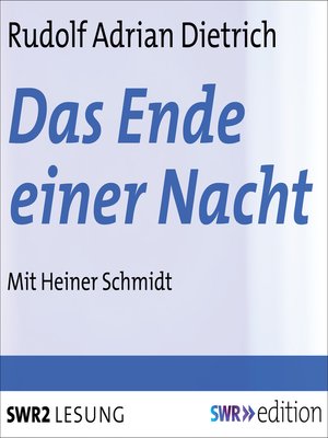 cover image of Das Ende einer Nacht